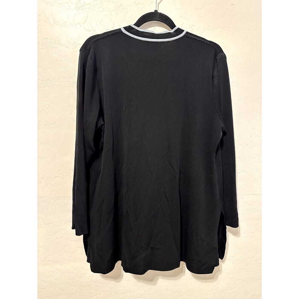 Exclusively Misook Woman's Open Front Cardigan Size 2X Minimal Office Preppy - Picture 7 of 13